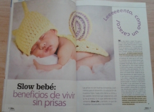 Artículo sobre Slow Life del Bebé, colaboración de Jesús Jarque para la revista Ser Padres