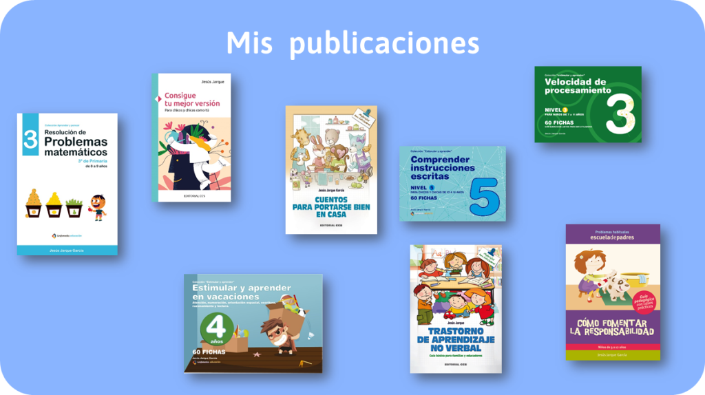 Publicaciones de Jesús Jarque, pedagogo y orientador educativo.